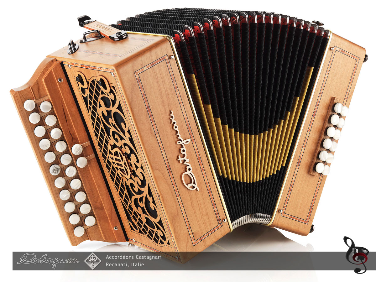 Castagnari Alain 12 · Accordéon diatonique, 2 rangs + alt., 3 voix, 12